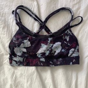 Lulu lemon paint splatter mesh top size 6